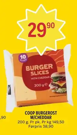 Coop Prix COOP BURGEROST M/CHEDDAR tilbud