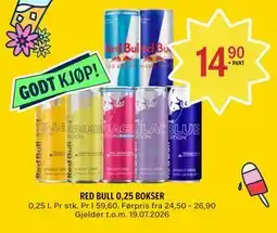 Coop Prix RED BULL 0,25 BOKSER tilbud