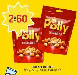 Coop Prix POLLY PEANØTTER tilbud