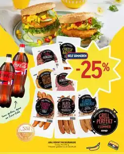 Coop Prix GRILL PERFEKT PØLSER/BURGERE tilbud