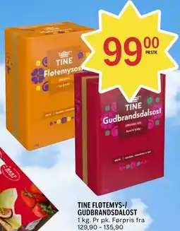 Coop Prix TINE FLØTEMYS-/ GUDBRANDSDALOST tilbud