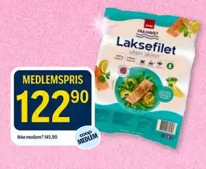 Coop Prix Fra Havet Laksefilet tilbud