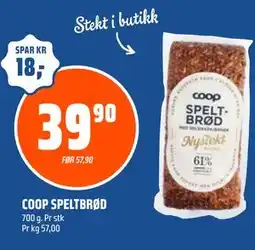 Coop Obs COOP SPELTBRØD tilbud