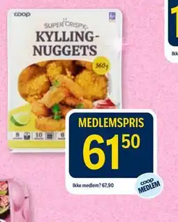 Coop Prix Coop Super Crispy Kylling-Nuggets tilbud