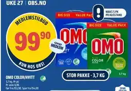 Coop Obs OMO COLOR/HVITT, Medlemspris tilbud