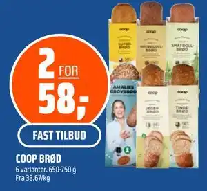 Coop Obs COOP BRØD tilbud