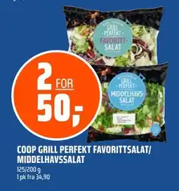 Coop Obs COOP GRILL PERFEKT FAVORITTSALAT/ MIDDELHAVSSALAT tilbud