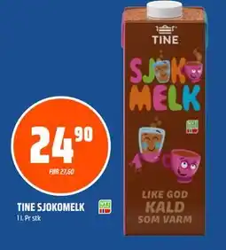Coop Obs TINE SJOKOMELK tilbud