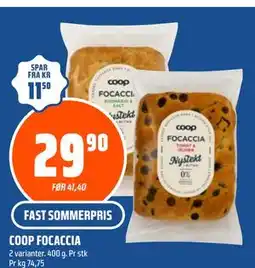 Coop Obs COOP FOCACCIA tilbud