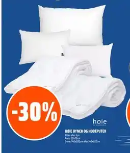 Coop Obs HØIE DYNER OG HODEPUTER tilbud