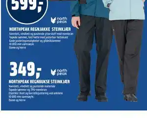 Coop Obs NORTHPEAK REGNBUKSE STEINKJÆR tilbud