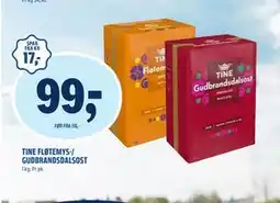 Coop Obs TINE FLØTEMYS-/ GUDBRANDSDALSOST tilbud