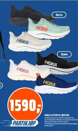 Coop Obs HOKA CLIFTON 10 LØPESKO tilbud