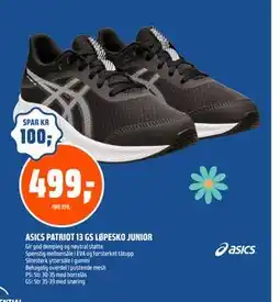 Coop Obs ASICS PATRIOT 13 GS LØPESKO JUNIOR tilbud