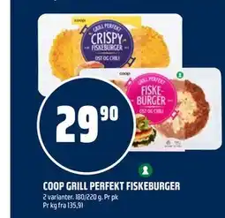 Coop Obs COOP GRILL PERFEKT FISKEBURGER tilbud