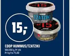 Coop Obs COOP HUMMUS/TZATZIKI tilbud