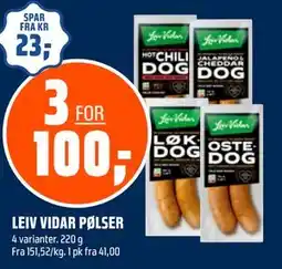 Coop Obs LEIV VIDAR PØLSER tilbud