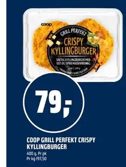 Coop Obs COOP GRILL PERFEKT CRISPY KYLLINGBURGER tilbud