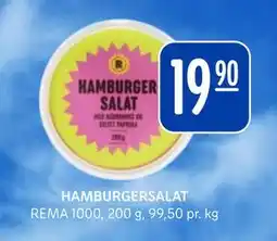 Rema 1000 HAMBURGERSALAT tilbud