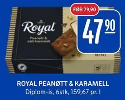 Rema 1000 ROYAL PEANØTT & KARAMELL tilbud
