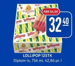 Rema 1000 LOLLIPOP 12STK tilbud