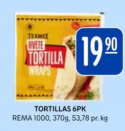Rema 1000 TORTILLAS 6PK tilbud