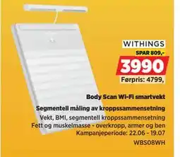 POWER Body Scan Wi-Fi smartvekt tilbud