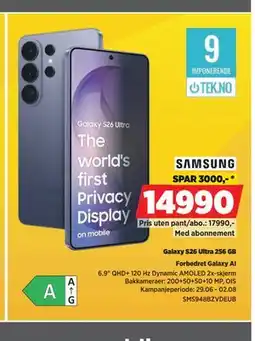 POWER Galaxy S26 Ultra 256 GB tilbud