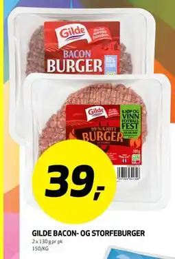 Bunnpris GILDE BACON- OG STORFEBURGER tilbud