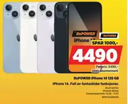 POWER RePOWER iPhone 14 128 GB tilbud