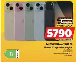 POWER RePOWER iPhone 15 128 GB tilbud