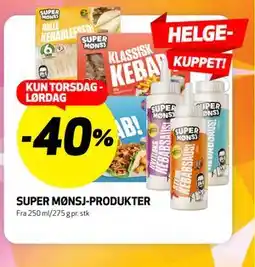 Bunnpris SUPER MØNSJ-PRODUKTER tilbud