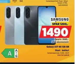POWER SAMSUNG Galaxy A17 4G 128 GB tilbud
