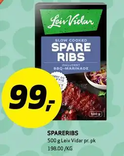Bunnpris SPARERIBS tilbud