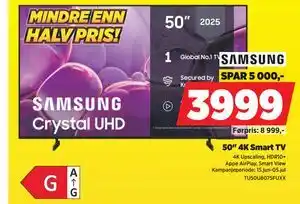 POWER 50 4K Smart TV tilbud