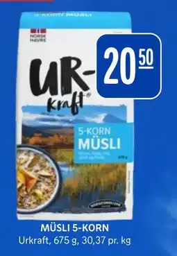 Rema 1000 MÜSLI 5-KORN tilbud