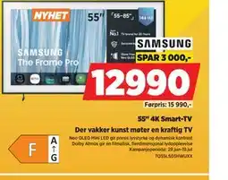 POWER SAMSUNG 55 4K Smart-TV tilbud