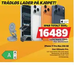 POWER iPhone 17 Pro Max 256 GB tilbud