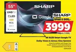 POWER 4K QLED Smart Google TV tilbud
