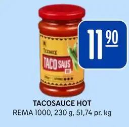 Rema 1000 TACOSAUCE HOT tilbud