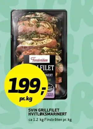 Bunnpris SVIN GRILLFILET HVITLØKSMARINERT tilbud