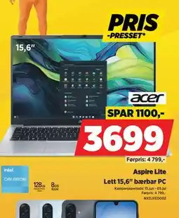 POWER acer Aspire Lite tilbud