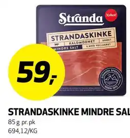 Bunnpris STRANDASKINKE MINDRE SALT tilbud