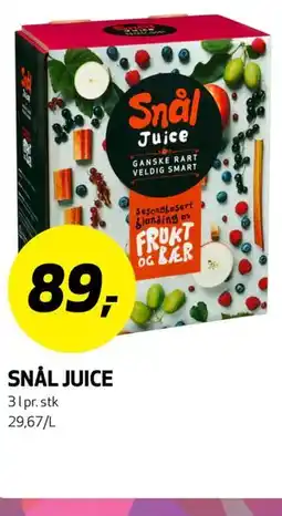Bunnpris SNÅL JUICE tilbud