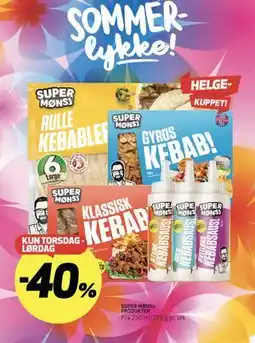 Bunnpris SUPER MØNSJ-PRODUKTER tilbud