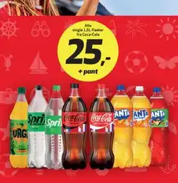 Bunnpris Alle single 1,5L flasker fra Coca-Cola tilbud