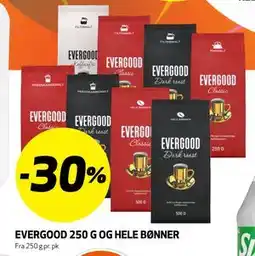 Bunnpris EVERGOOD 250 G OG HELE BØNNER tilbud
