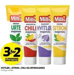 Bunnpris HVITLØK-, SITRON-, CHILI- OG URTEMAJONES tilbud