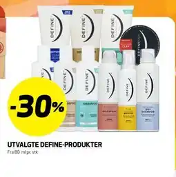 Bunnpris UTVALGTE DEFINE-PRODUKTER tilbud