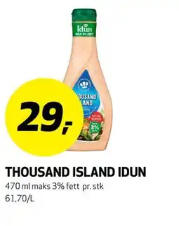 Bunnpris THOUSAND ISLAND IDUN tilbud